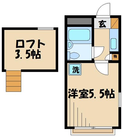 ルーブル日野の物件間取画像